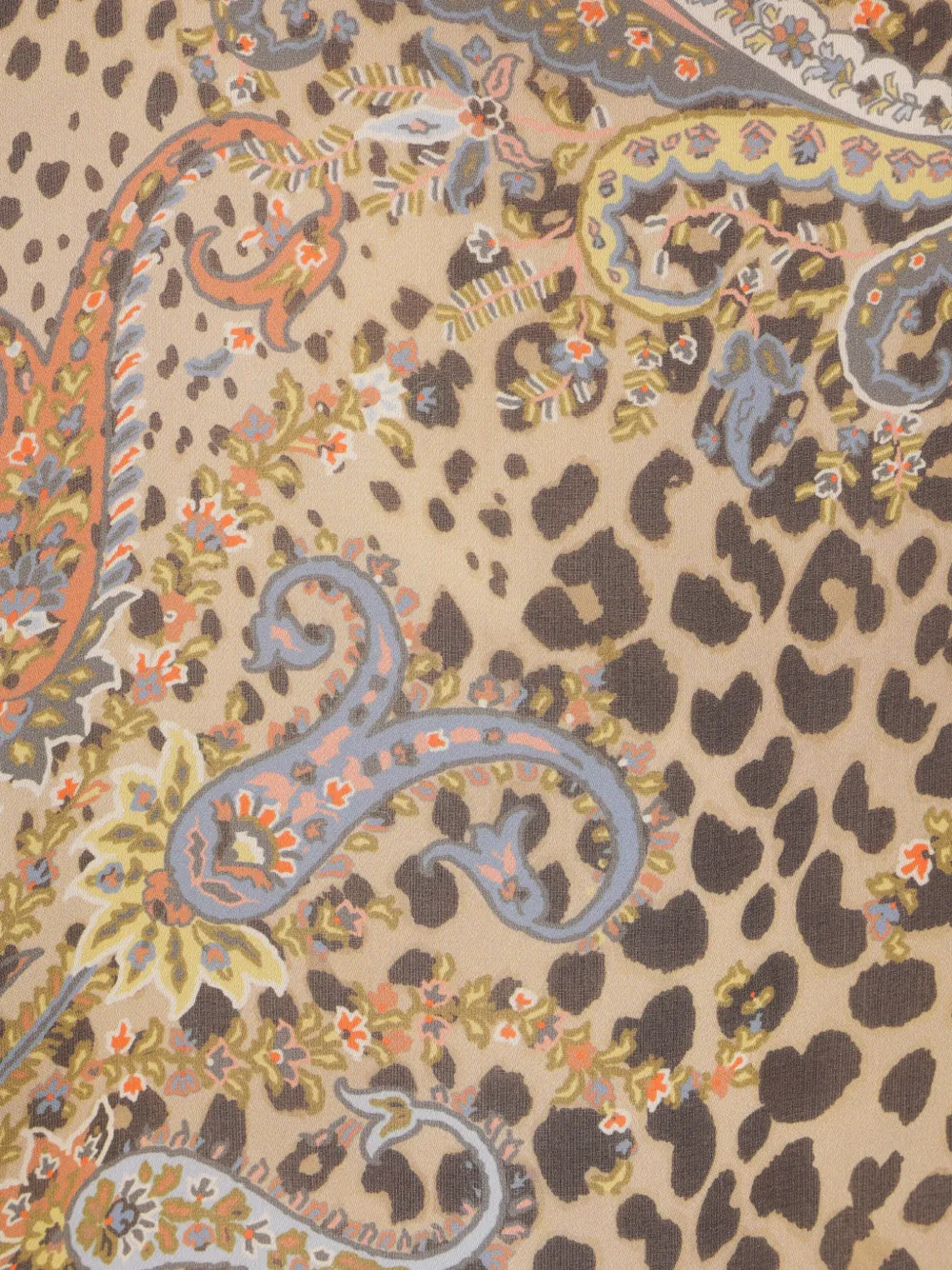  Etro Printed Silk Shirt - Neutrals 