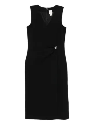 ck dress black Calvin Klein Sleeveless V-neck Midi | ⚫ Timeless and polished.