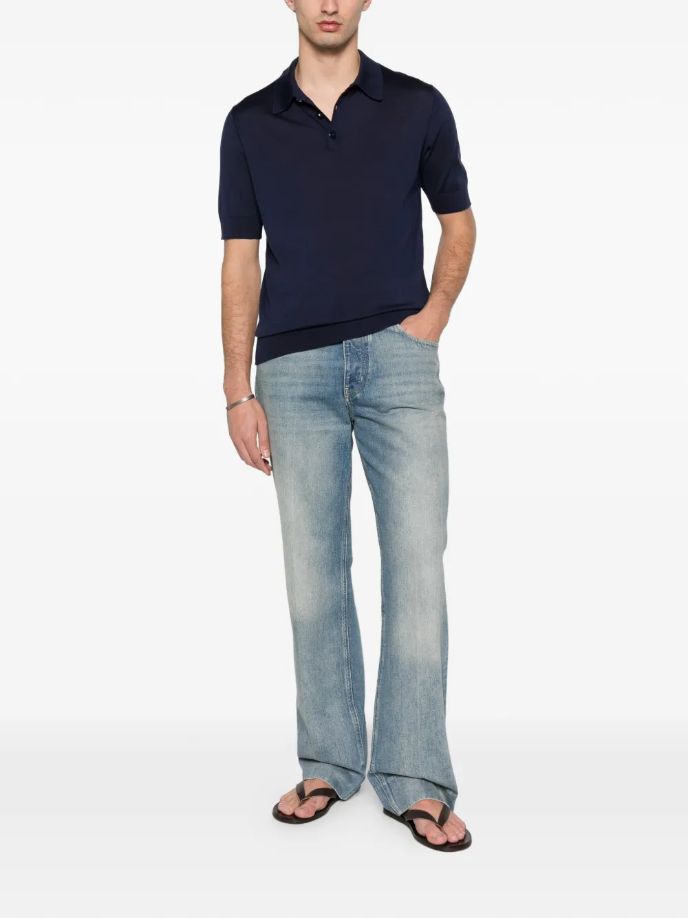 Dolce & Gabbana short-sleeves polo shirt - Blauw