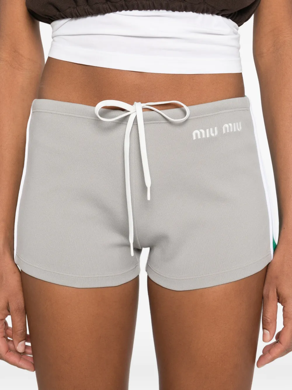 Miu Shorts met afwerking Grijs
