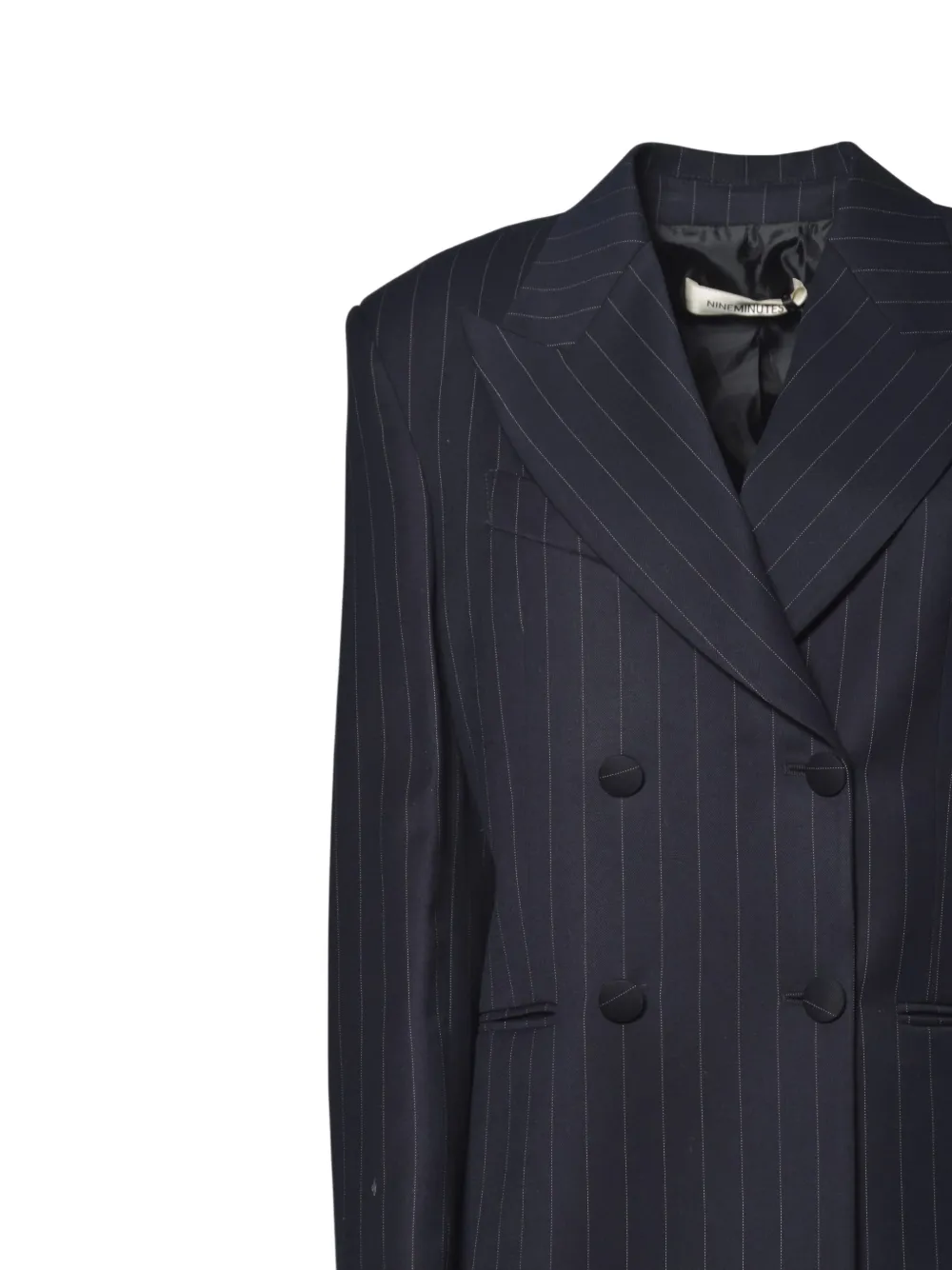Nineminutes The Revolver Striped Blazer In Blue