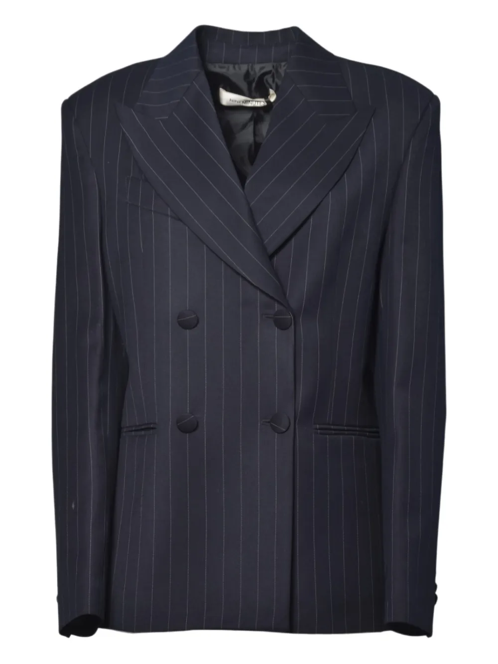 Nineminutes The Revolver Striped Blazer In Blue