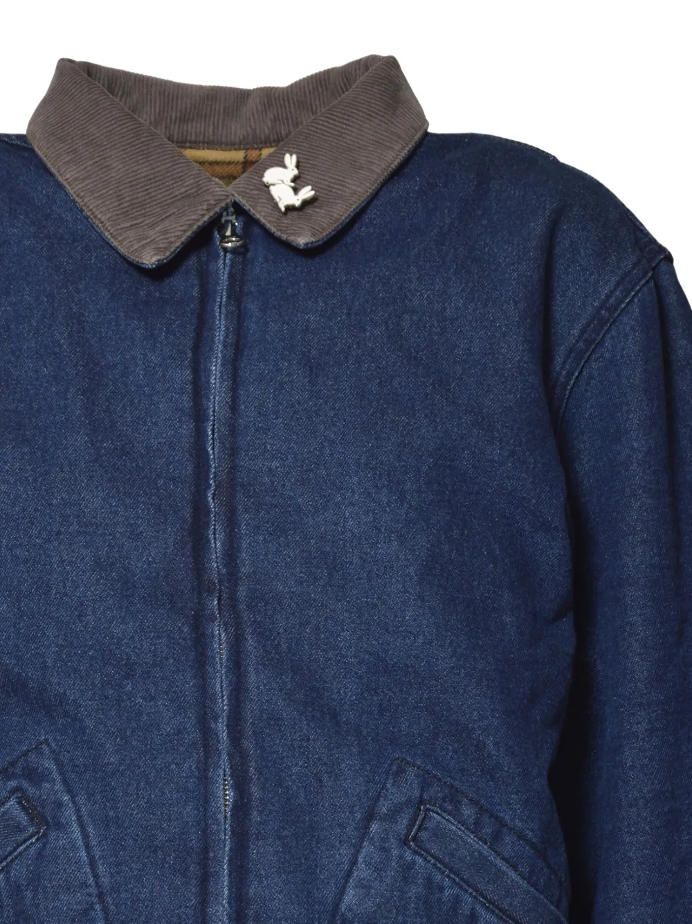 Embellished Denim Coat