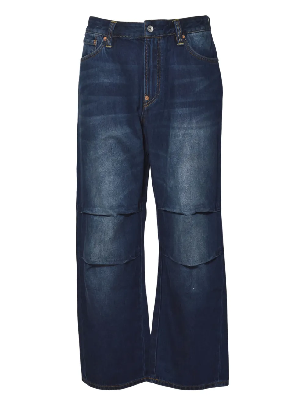 EVISU seagull-print five-pockets jeans - Blu