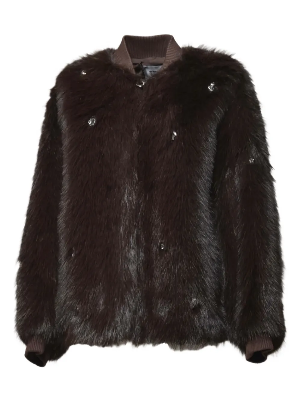 Sword strass coat - Marrone