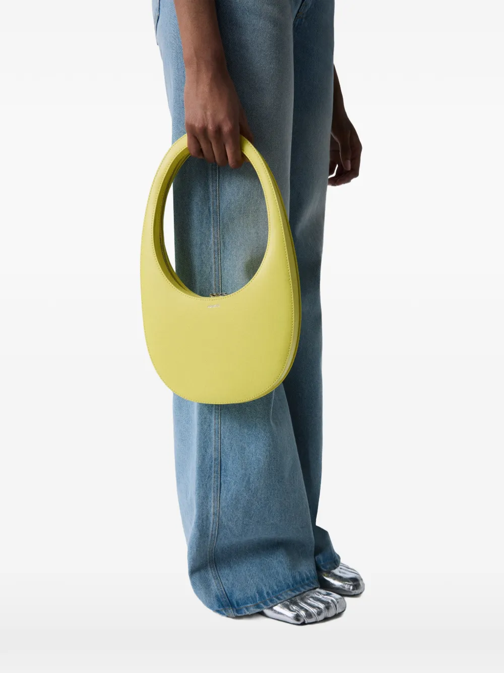 Coperni Swipe leren schoudertas - Geel