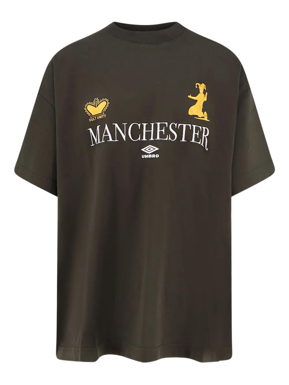 UMBRO logo-print T-shirt | Brown | Image 1