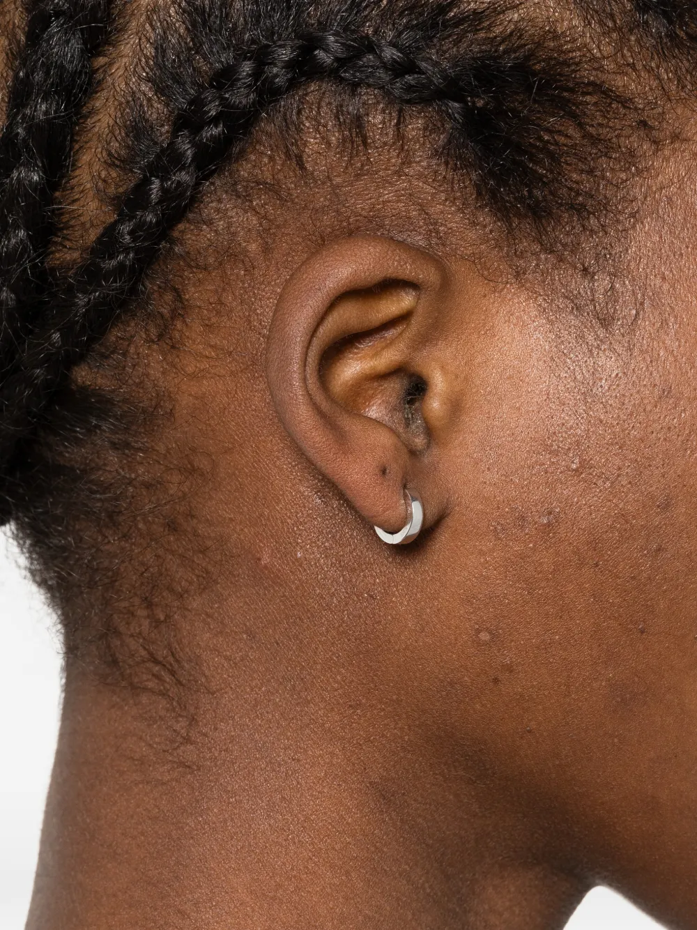  Toteme Diamond Hoop Earrings - Silver 