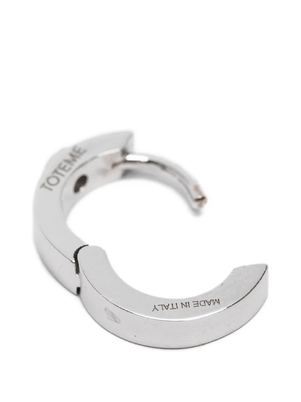  Toteme Diamond Hoop Earrings - Silver 
