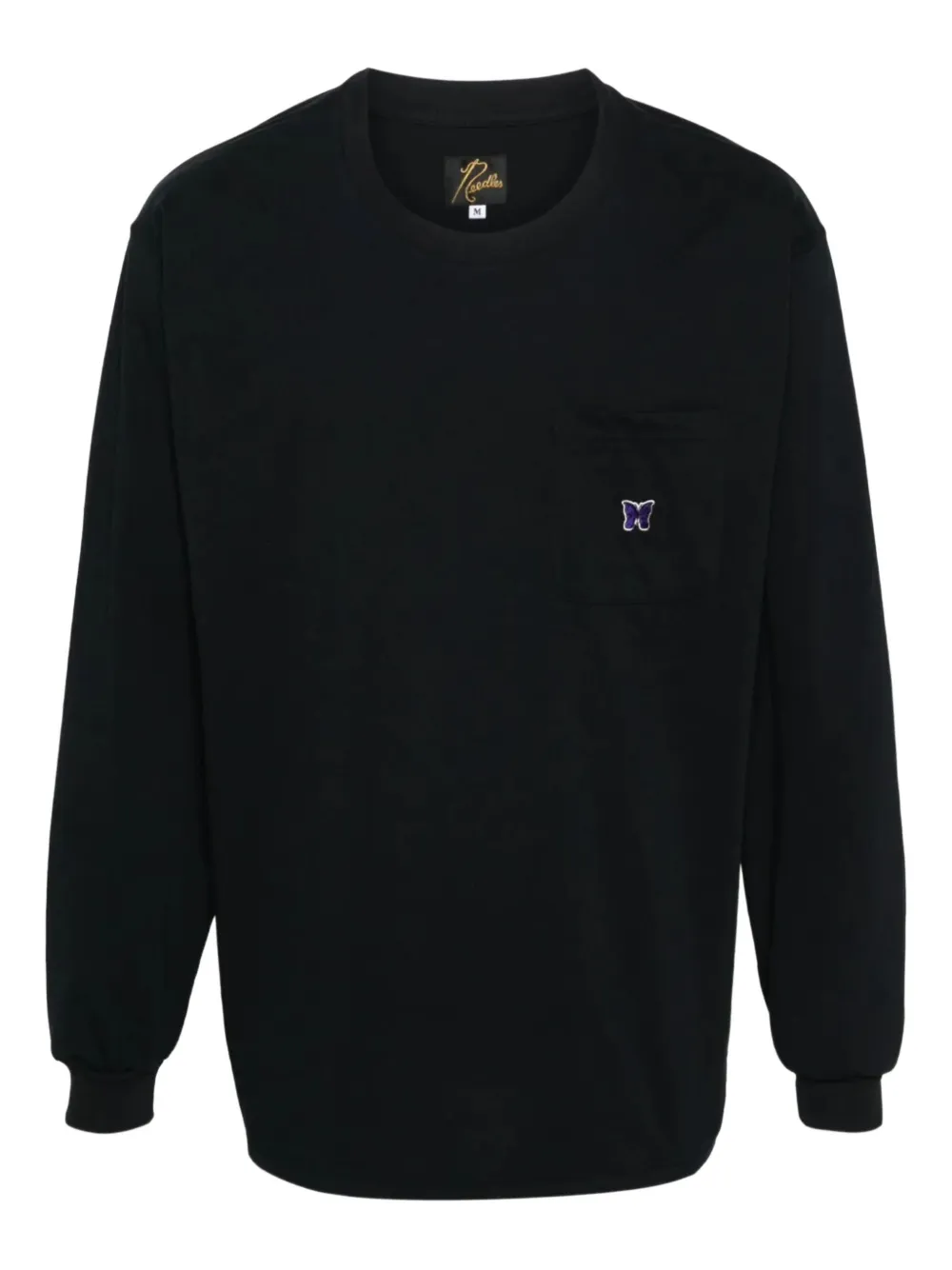 Needles logo-embroidered T-shirt | Black | Image 1