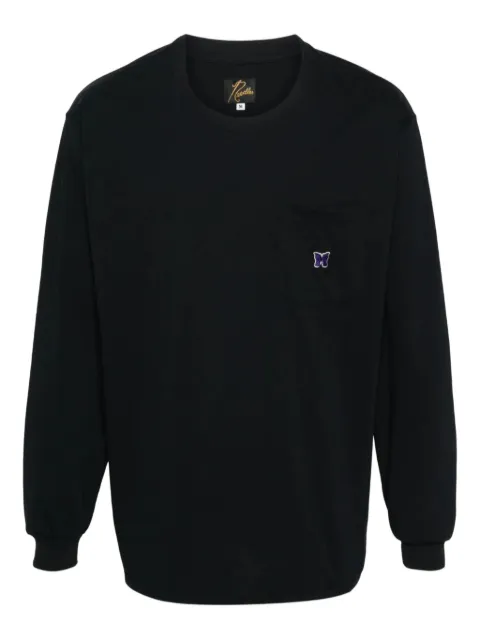 Needles logo-embroidered T-shirt