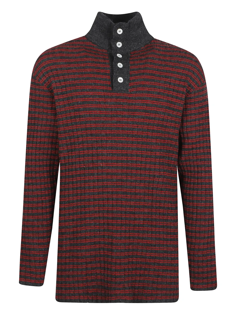 Namacheko pull rayé à col montant | rouge | Image 1