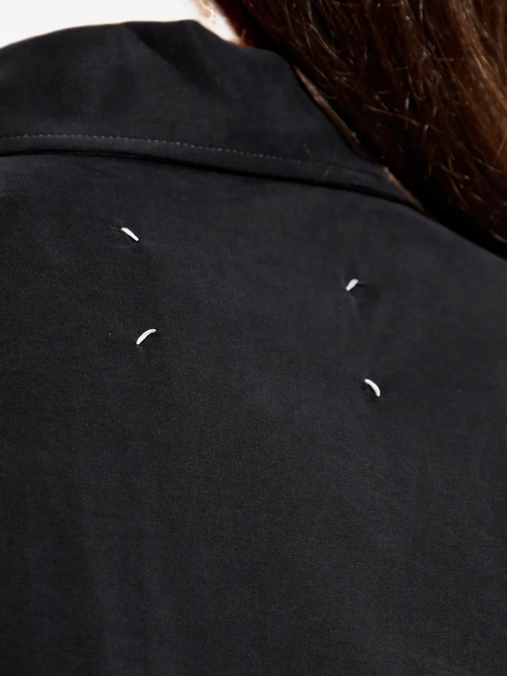 Maison Margiela Polotop met korte mouwen en knopen Zwart