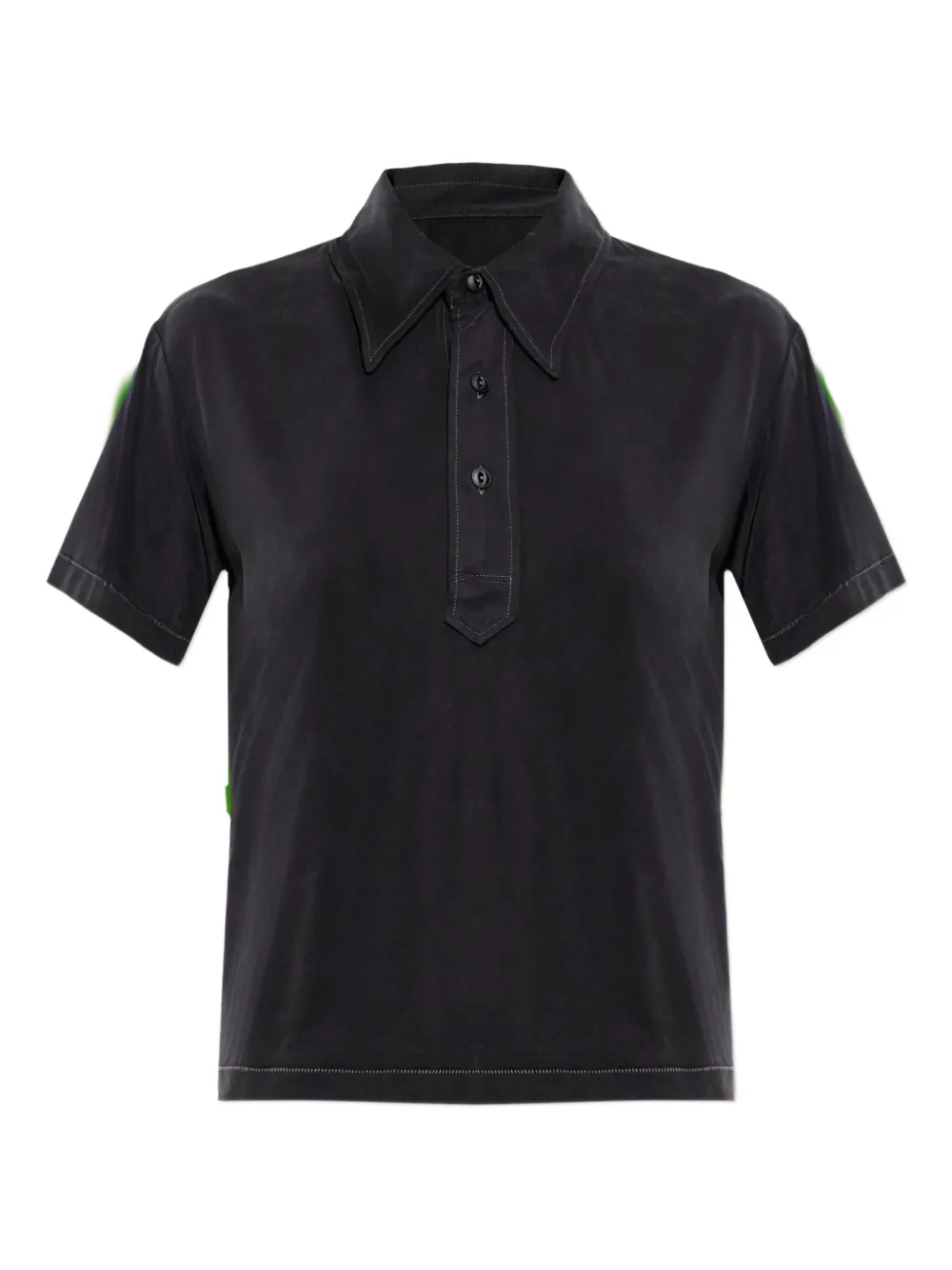 Maison Margiela button short-sleeve polo top - Nero