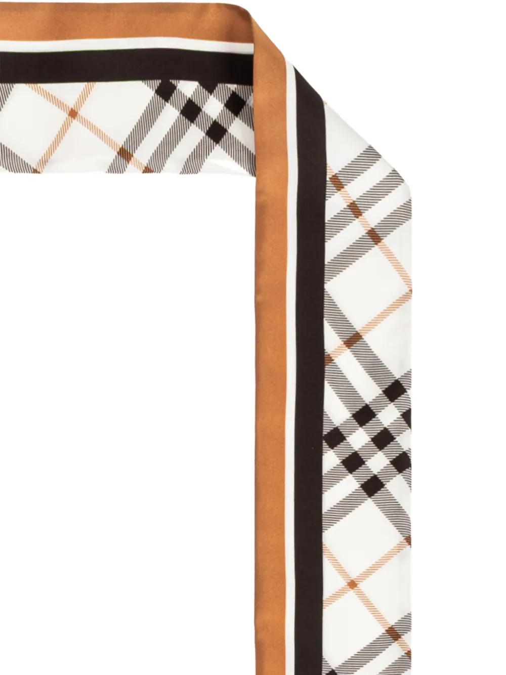 Burberry Check Knight zijden sjaal Wit