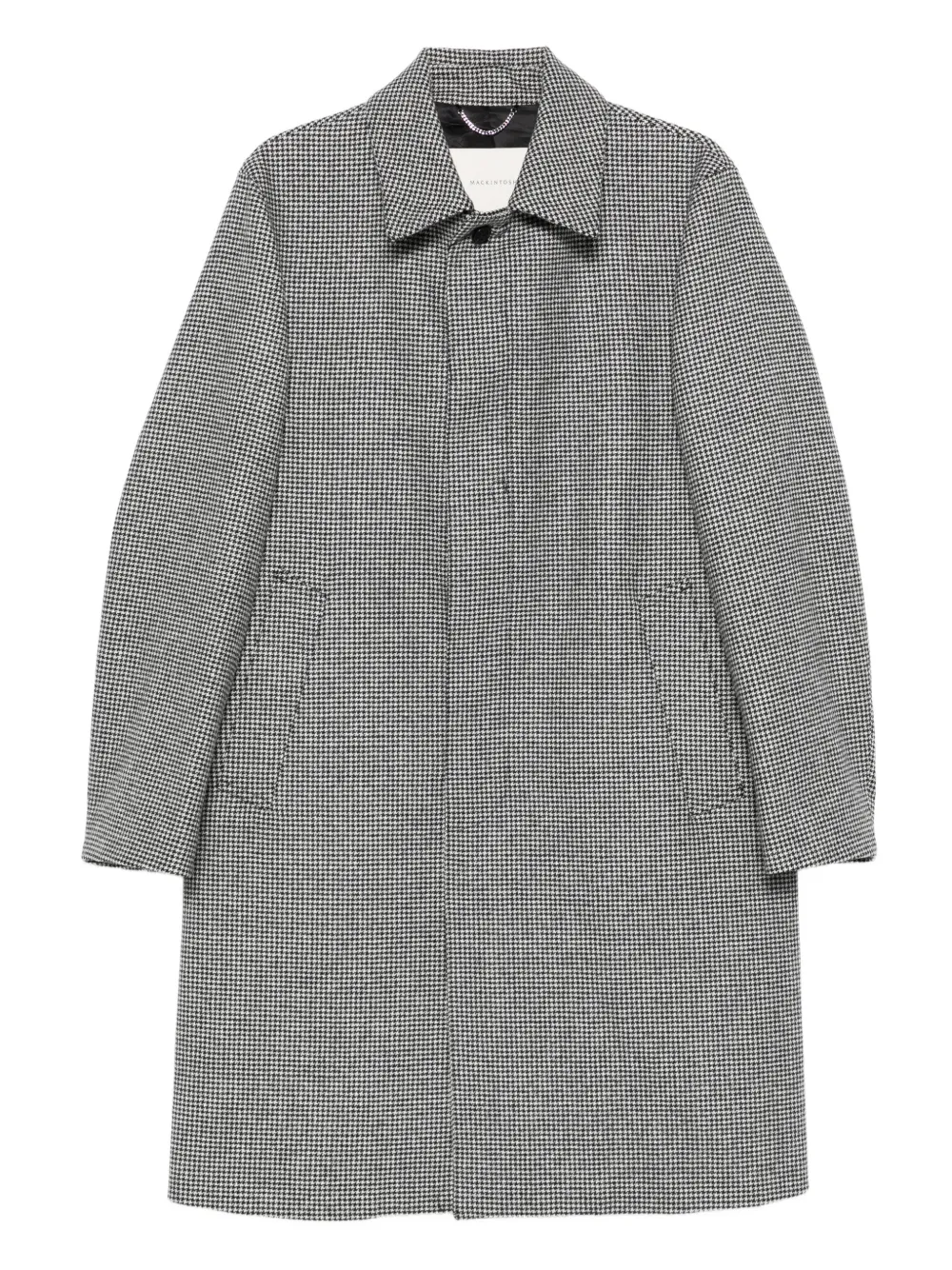 Mackintosh Dunkeld houndstooth coat | Black | Image 1
