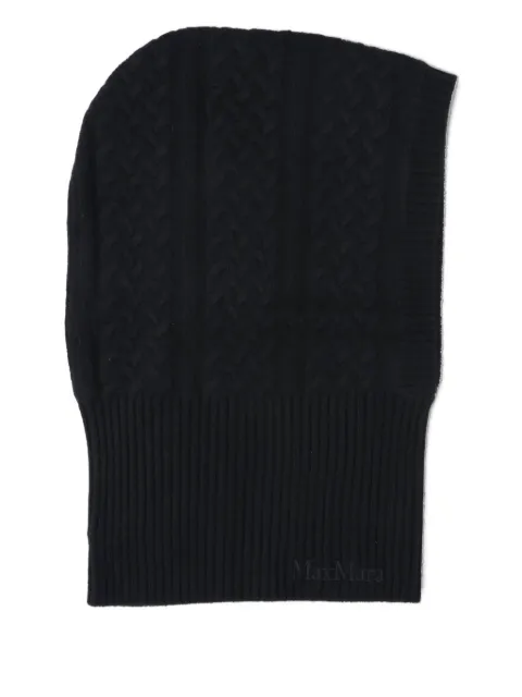 Max Mara ribbed cashmere balaclava