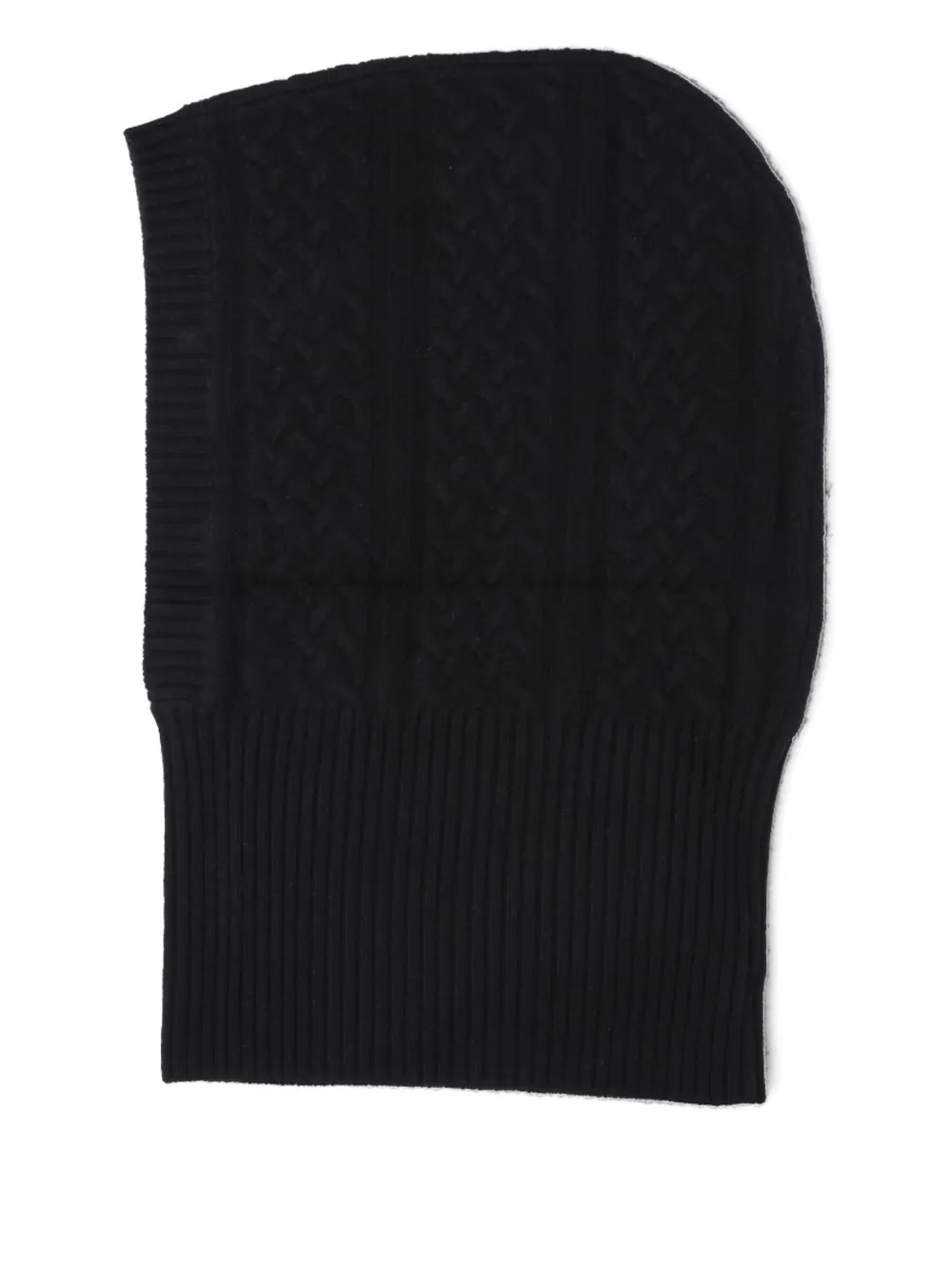 Max Mara Ribbed Cashmere Balaclava In Black