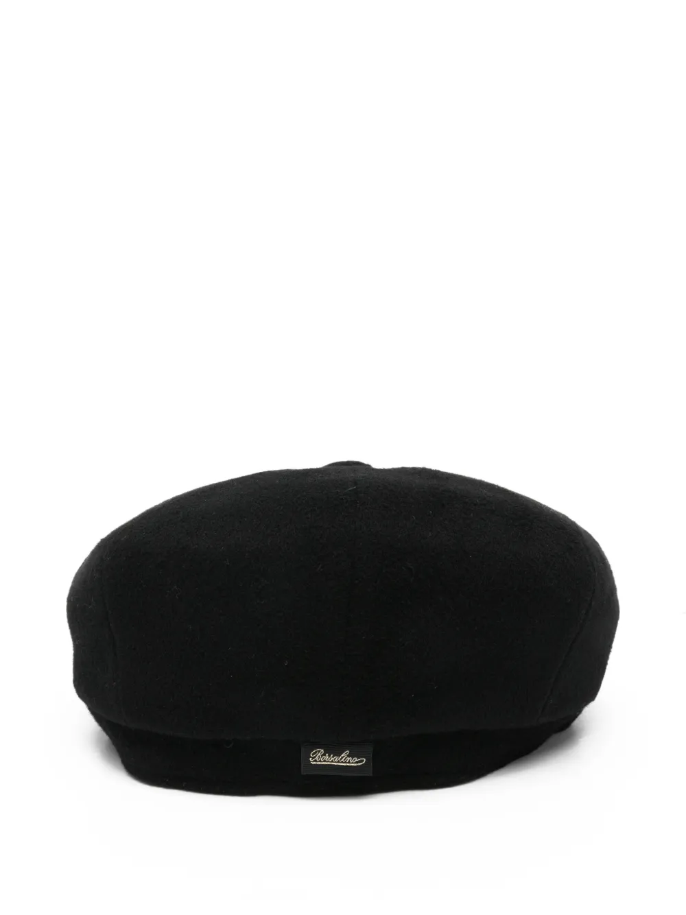 Borsalino cesare eight-panel beret hat - Zwart
