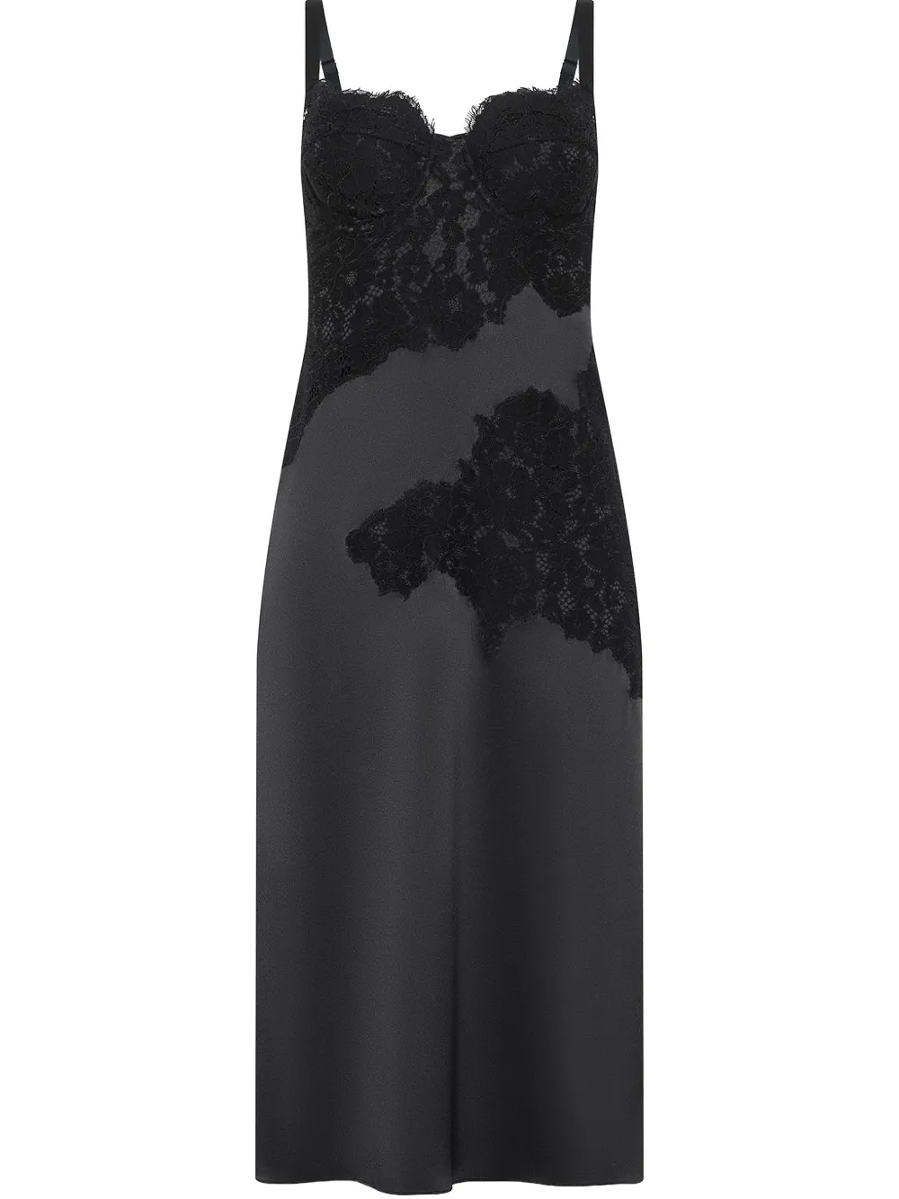 L'agence Senna Midi Dress In Black