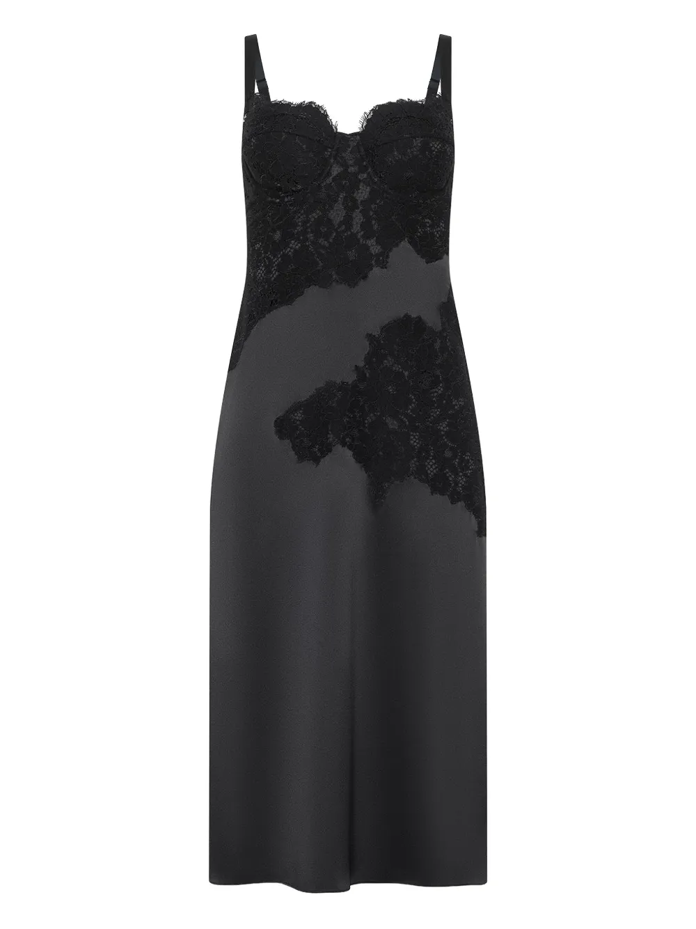 L'agence Senna Midi Dress In Black