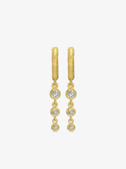 Octavia Elizabeth boucles d'oreilles en or 18ct pavées de diamants