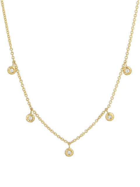 Octavia Elizabeth 18K yellow gold Nesting Gem five-diamond necklace