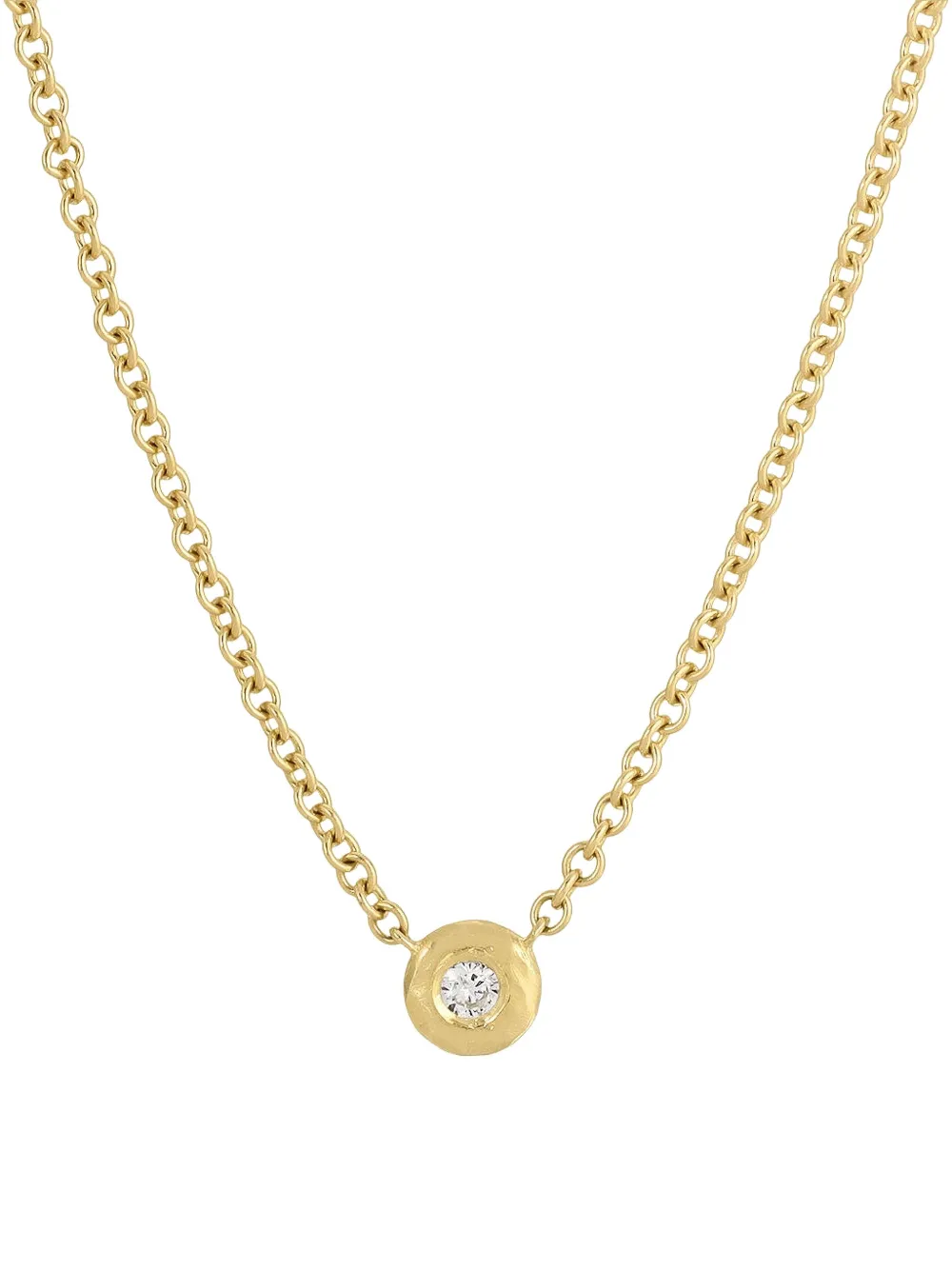 Octavia Elizabeth 18K yellow gold Nesting Gem diamond necklace - Oro
