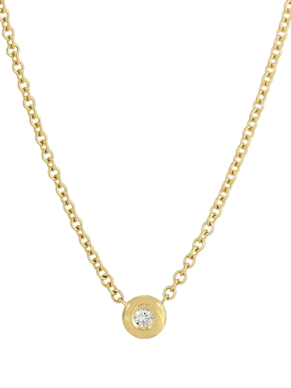 Octavia Elizabeth 18K yellow gold Nesting Gem diamond necklace - Oro
