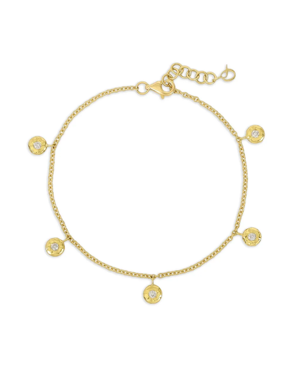 Octavia Elizabeth 18K yellow gold Nesting Gem diamond bracelet - Oro