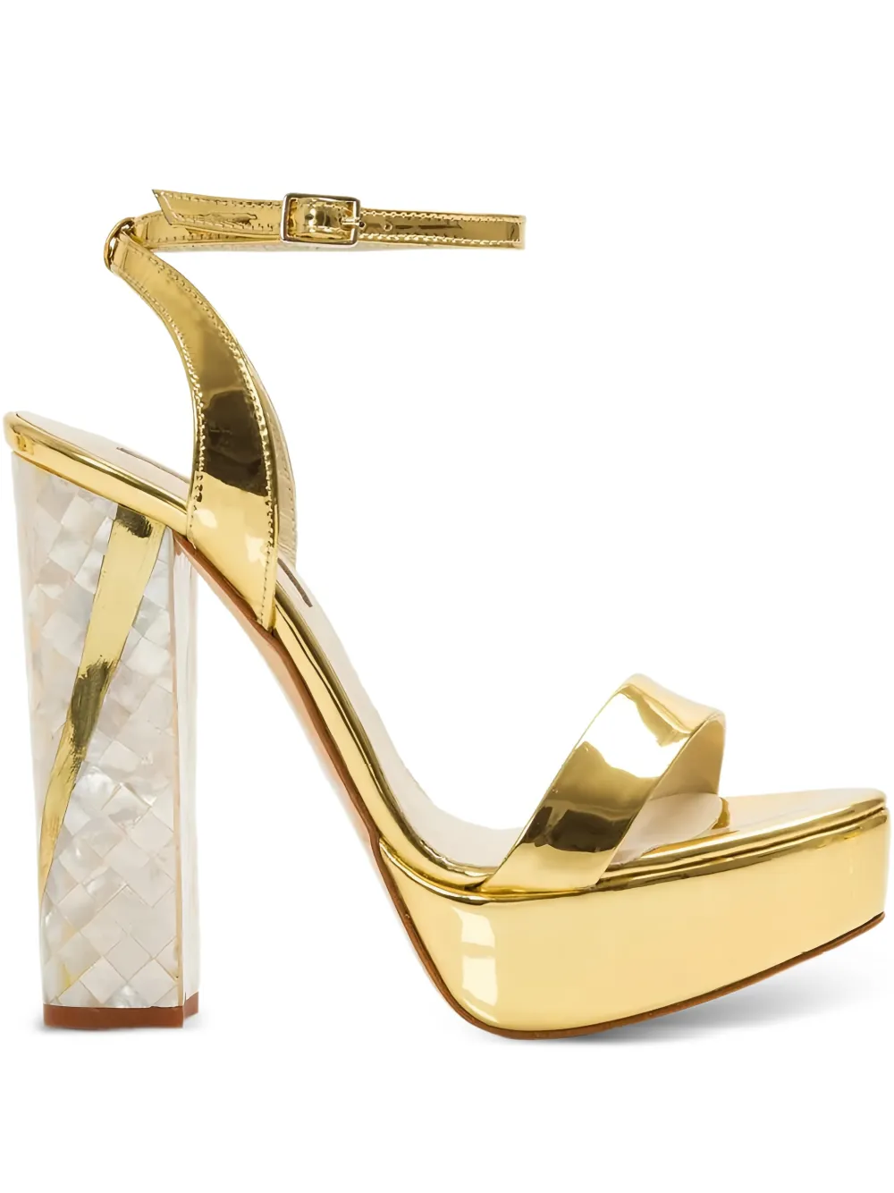 FREYA ROSE Tyra block-heel sandals - Gold