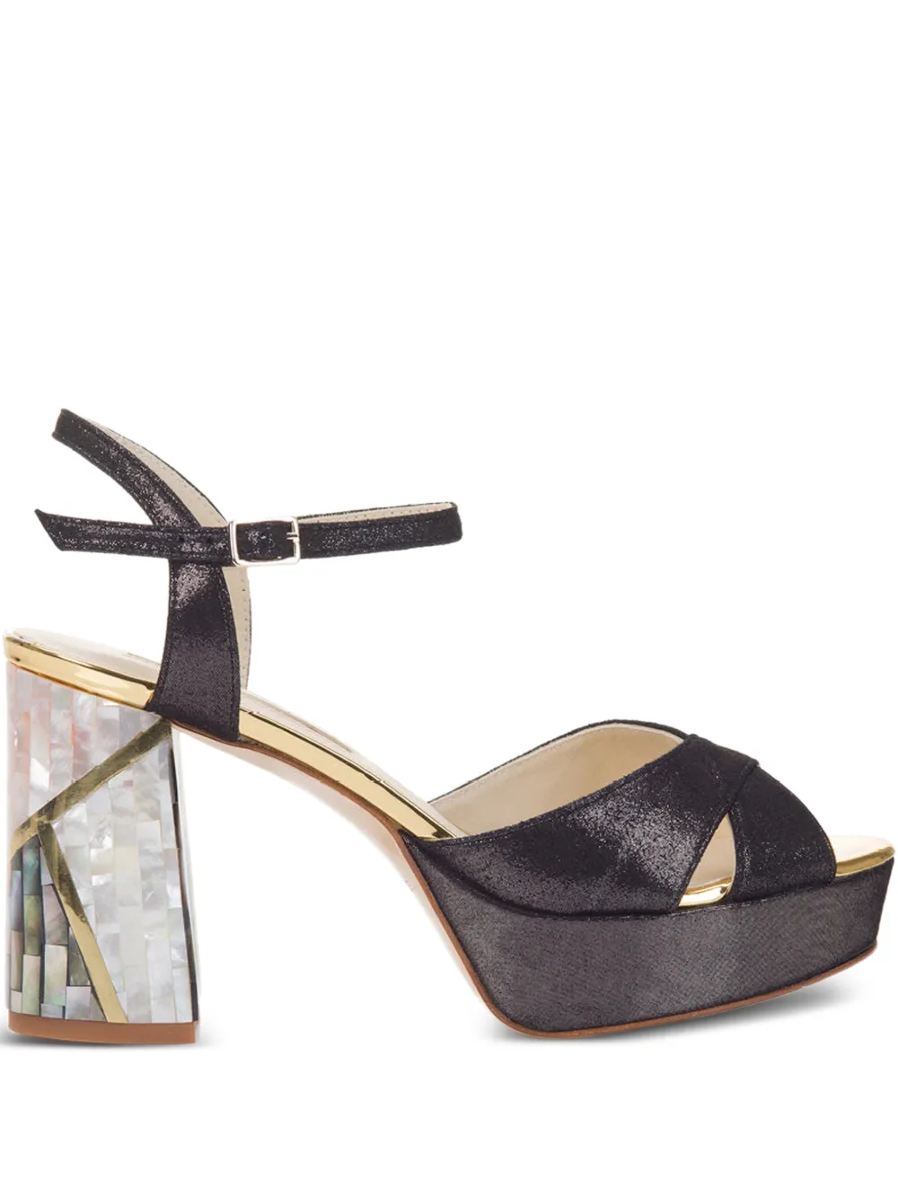 FREYA ROSE Zahra ankle-strap heeled sandals - Black