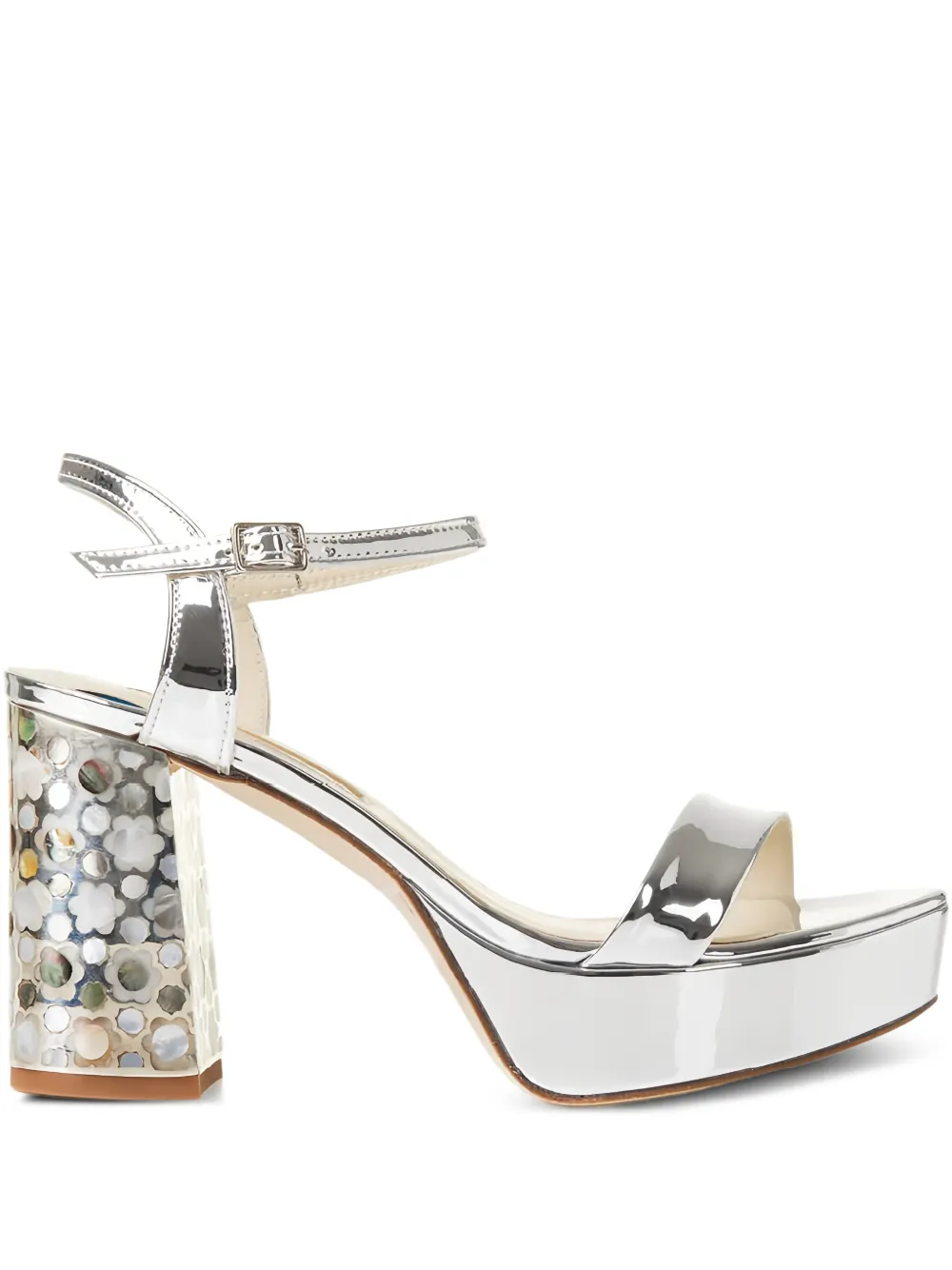 FREYA ROSE Glory platform-heel sandals - Silver