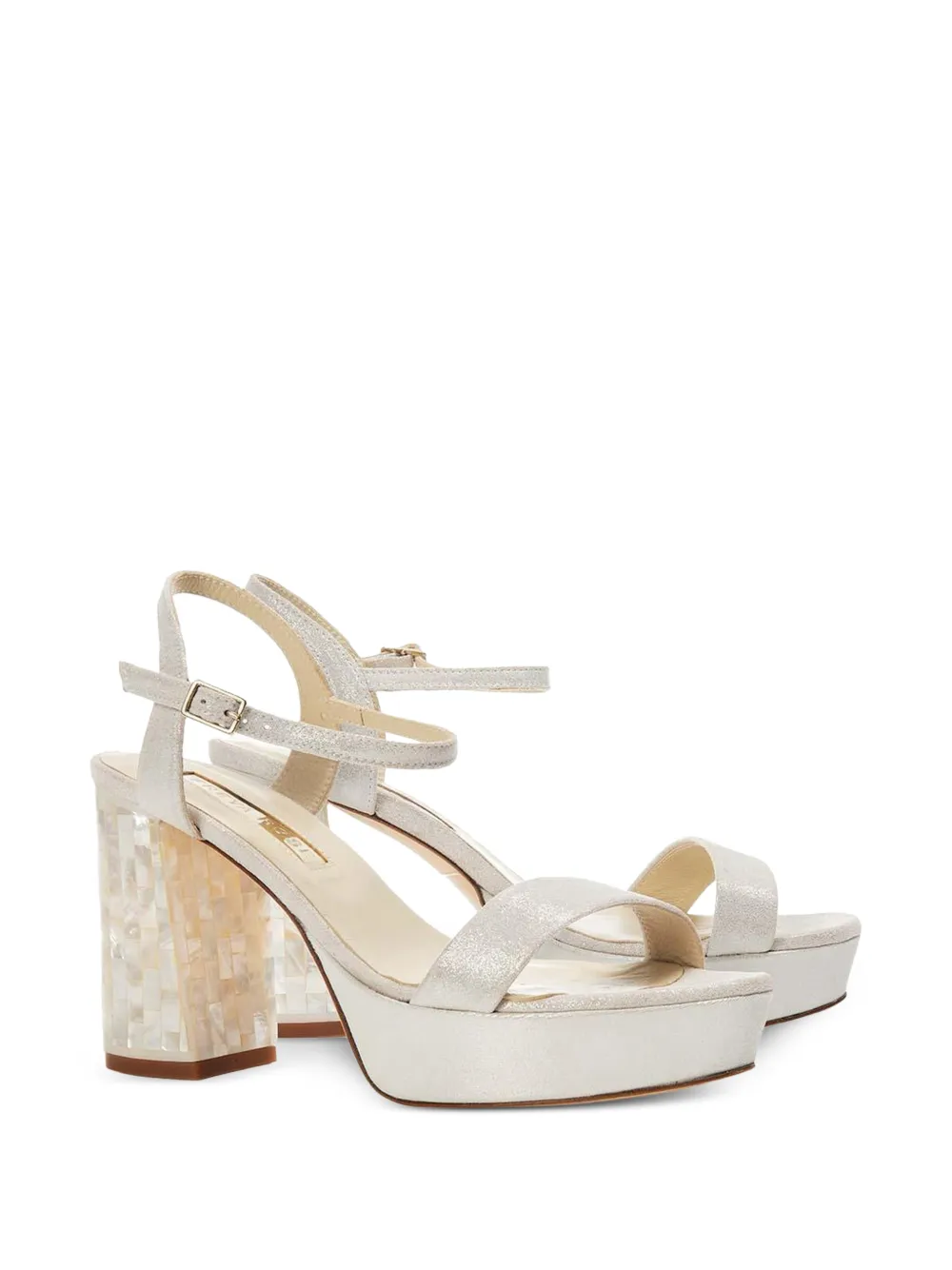 FREYA ROSE Gigi sandalen met enkelbandje Beige