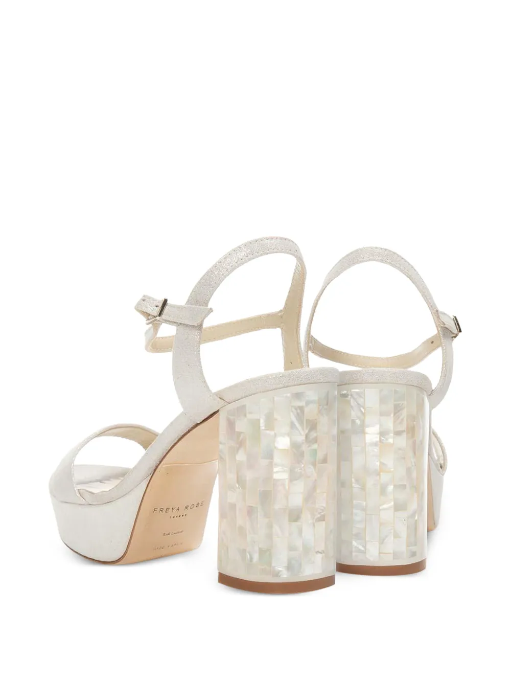 FREYA ROSE Gigi sandalen met enkelbandje Beige