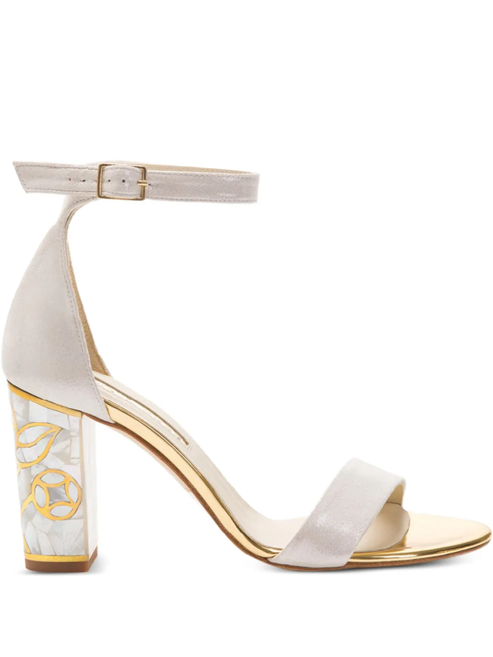 FREYA ROSE Rozu ankle-strap heeled sandals - Neutrals