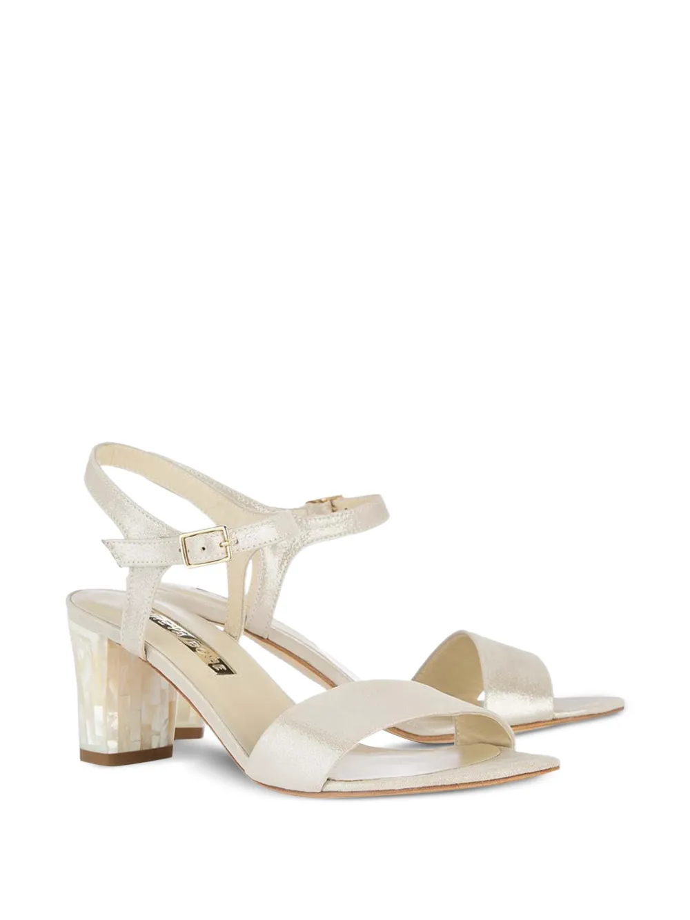 FREYA ROSE Martina sandalen met blokhak Beige