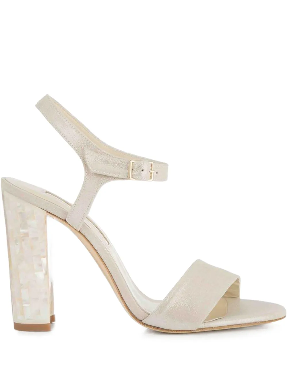 FREYA ROSE Martina block-heel sandals - Neutrals