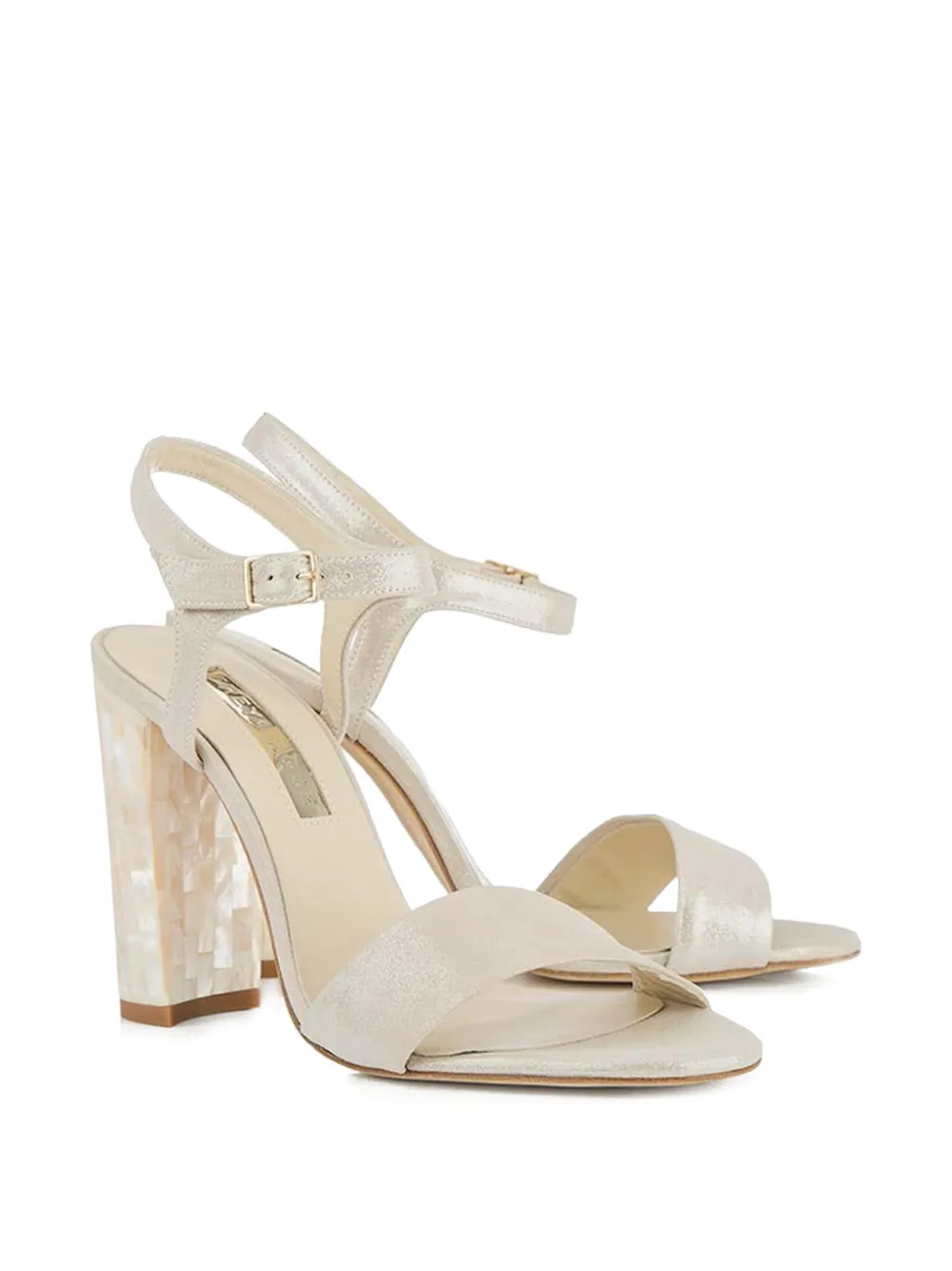 FREYA ROSE Martina sandalen met blokhak Beige