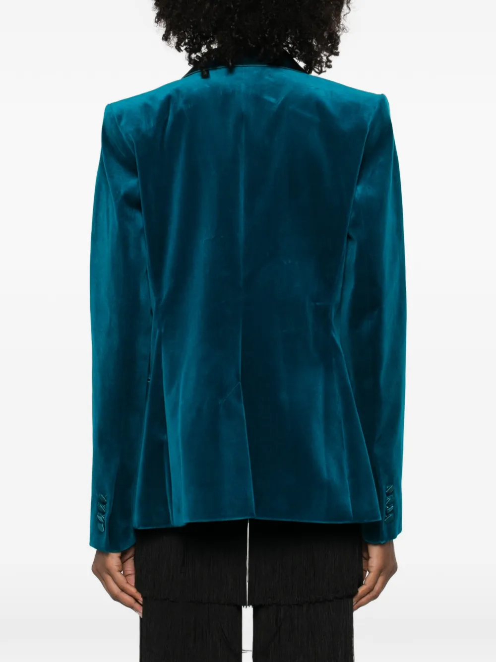 Rabanne Blazer met enkele rij knopen Blauw