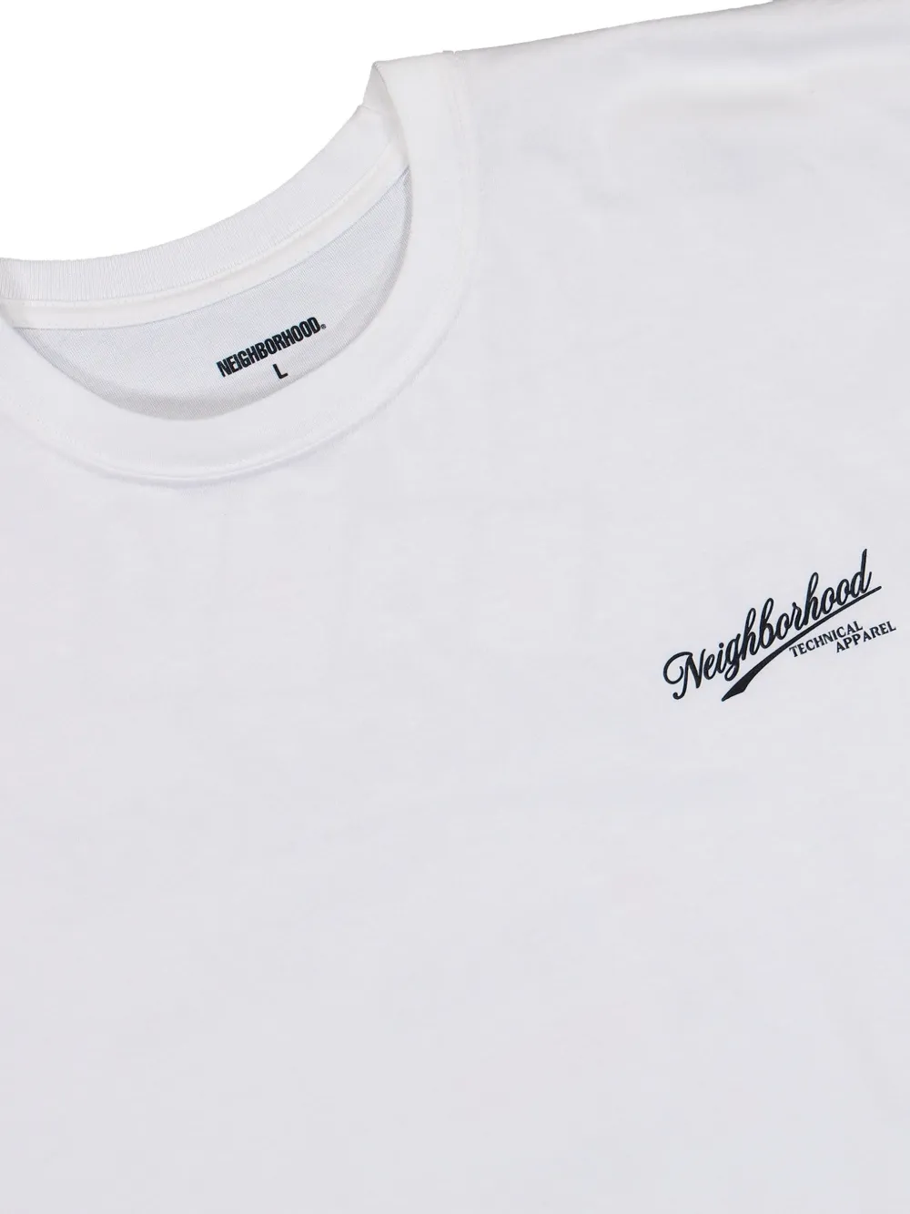 Neighborhood T-shirt met logoprint en ronde hals Wit