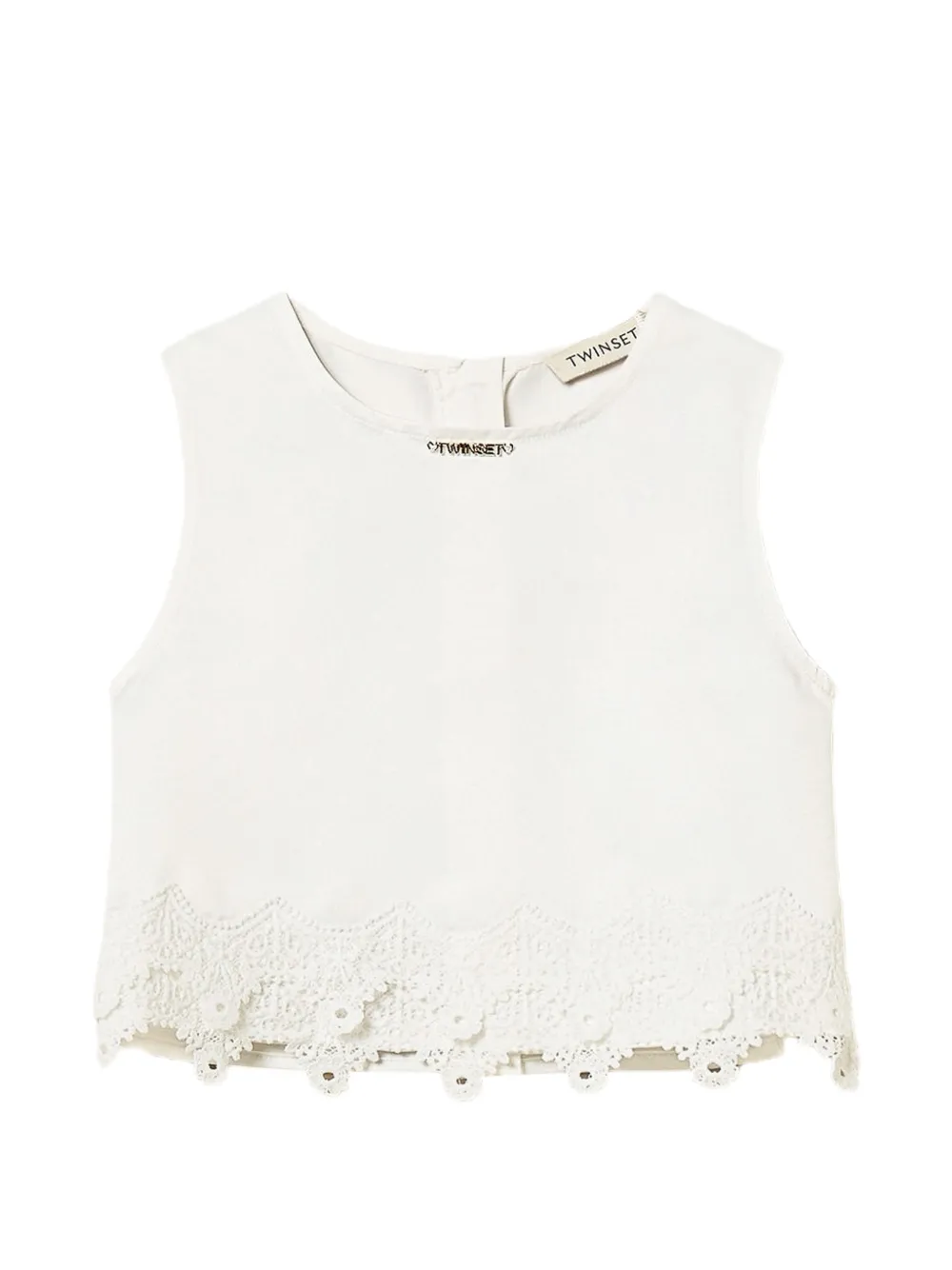 TWINSET Kids Top crop - Bianco