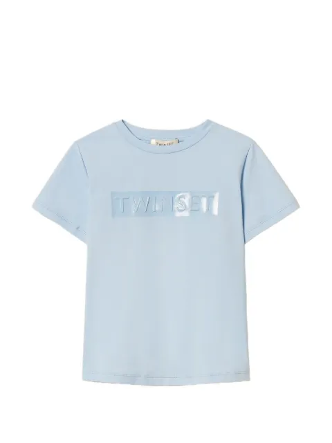 TWINSET Kids playera con aplique del logo
