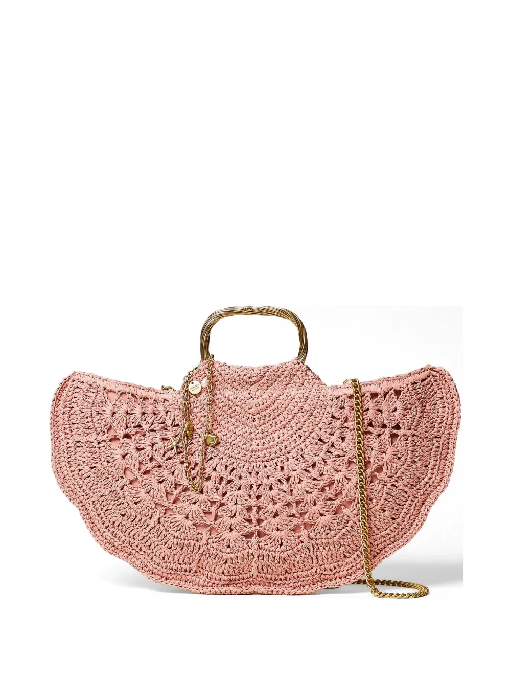 TWINSET woven-construction clutch bag - Rosa
