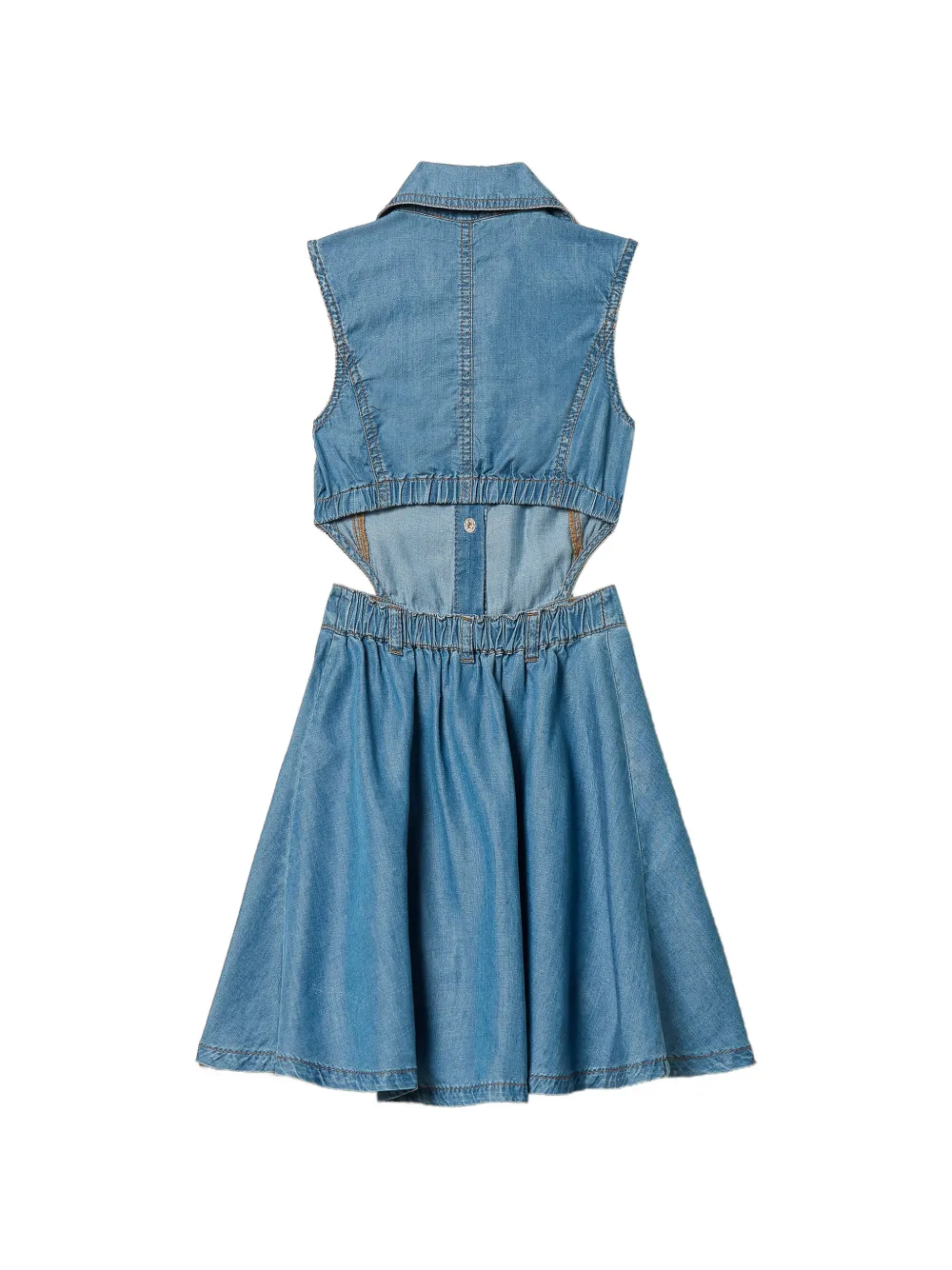 TWINSET Kids Jurk met uitgesneden detail Blauw