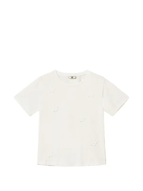 TWINSET playera con aplique floral