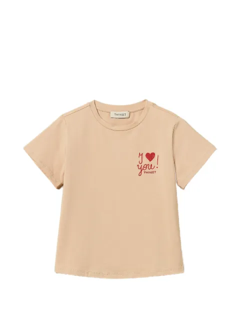 TWINSET Kids playera con bordado