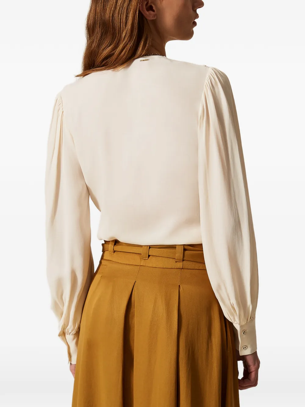 TWINSET Shirt met ruches Beige