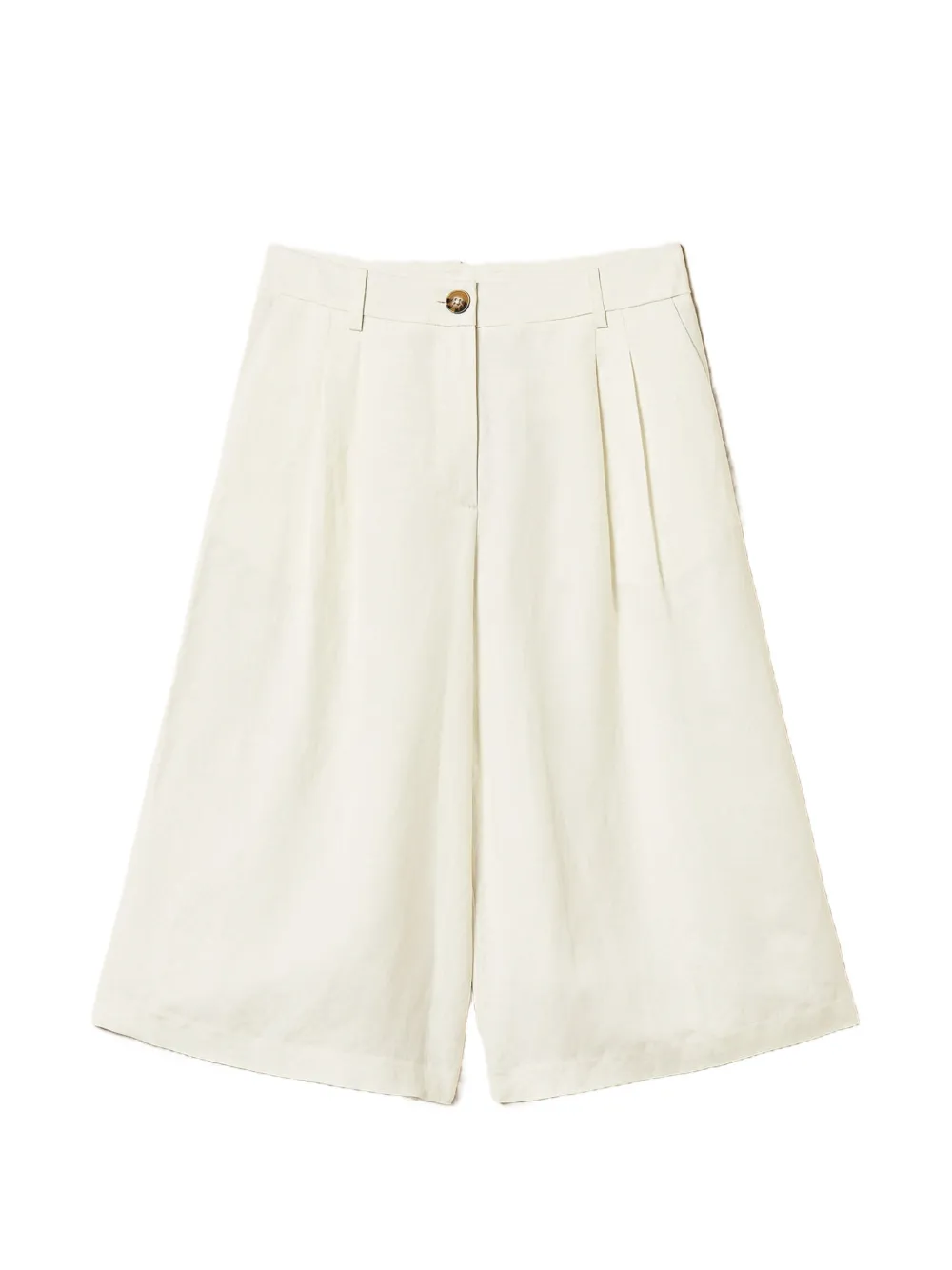TWINSET pleated bermuda shorts - Bianco