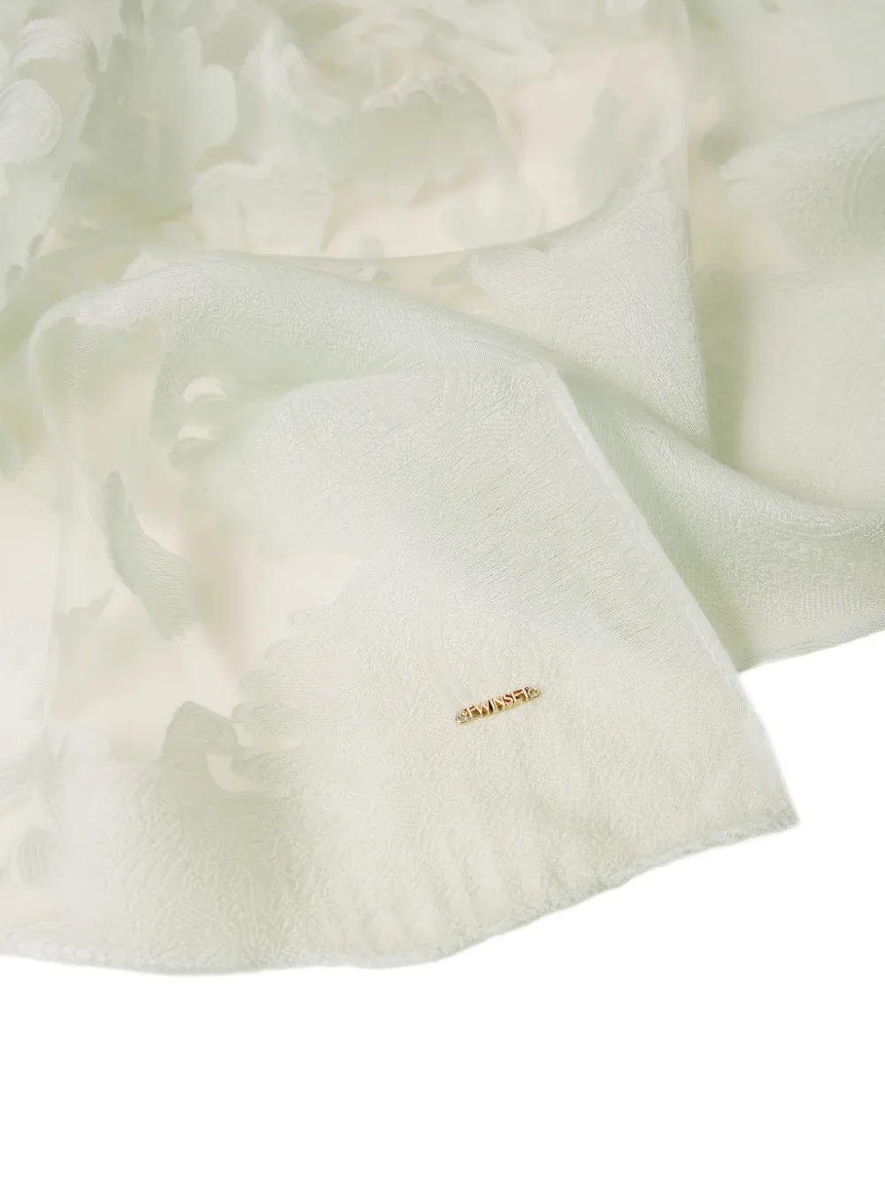  Twinset Floral Scarf - Green 